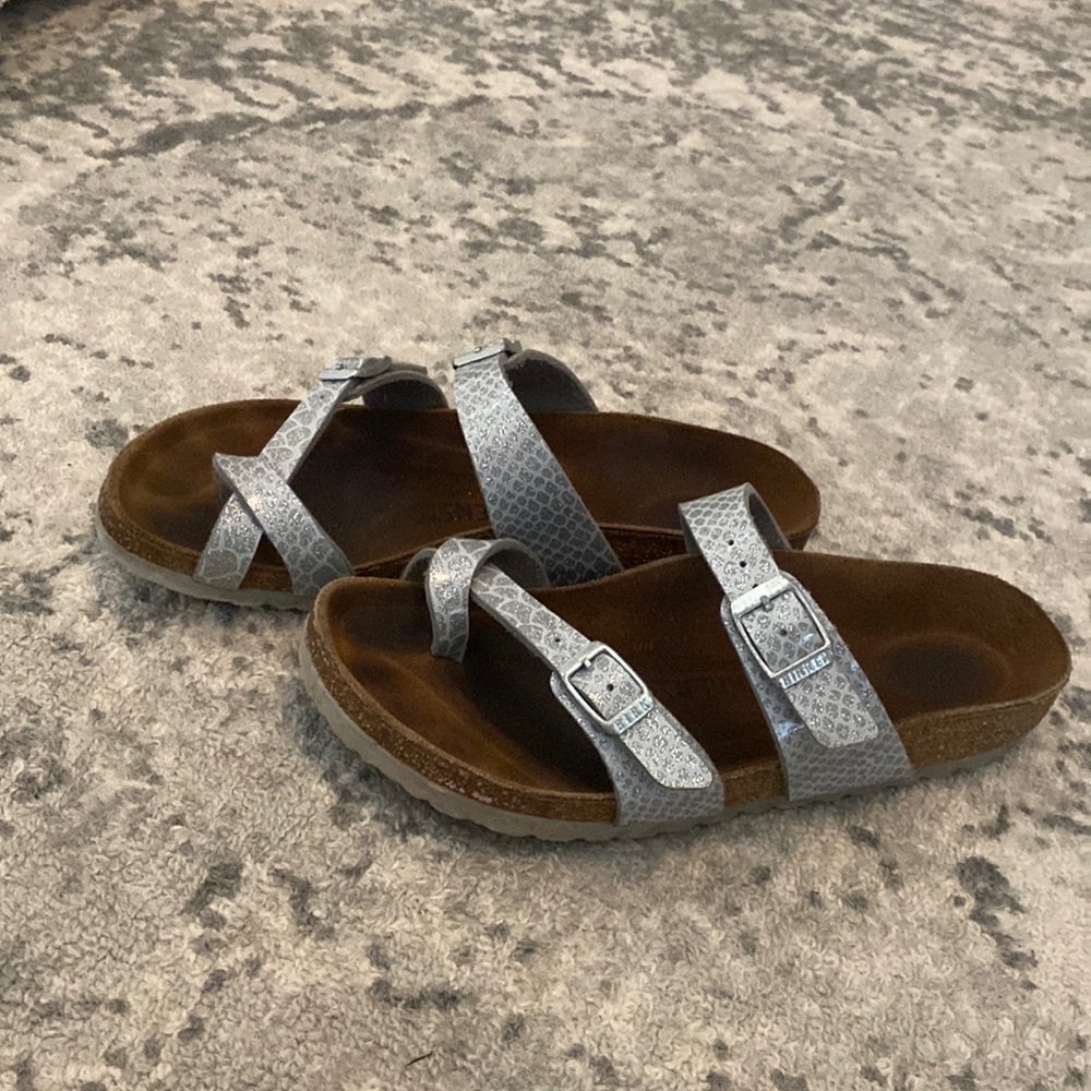 Silver Size 36 Girls Birkenstocks